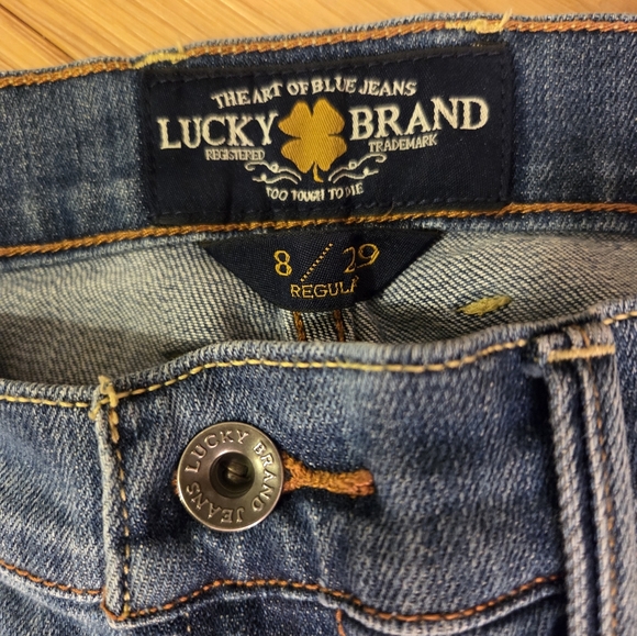 Lucky Brand Blue Straight Leg Jeans - Picture 3 of 7
